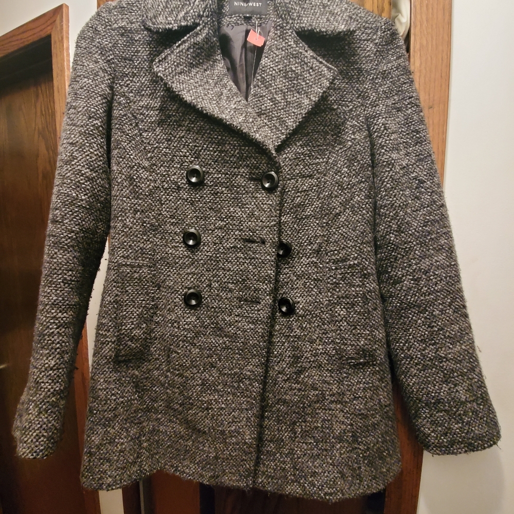 Lightweight pea coat nine west